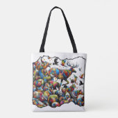 Bunte Tierwelt — wilde Ausbrüche Tasche (Rückseite)