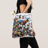 Bunte Tierwelt — wilde Ausbrüche Tasche (Von Nahem)