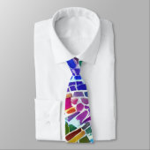 Bunte Tiles Necktie Krawatte (Gebunden)