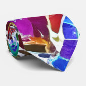 Bunte Tiles Necktie Krawatte (Gerollt)