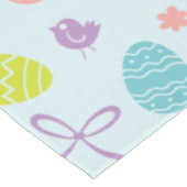 Bunte Tischdecke des Ostern-Frühlings-Muster-| (Schrägansicht)