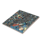 Bunte Tokyo-Karte Fliese (Seite)