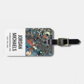 Bunte Tokyo-Karte Gepäckanhänger (Vorderseite horizontal)