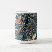 Bunte Tokyo-Karte Kaffeetasse (Mittel)