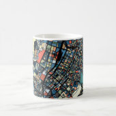 Bunte Tokyo-Karte Kaffeetasse (Mittel)