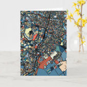 Bunte Tokyo-Karte Karte (Gelbe Blume)