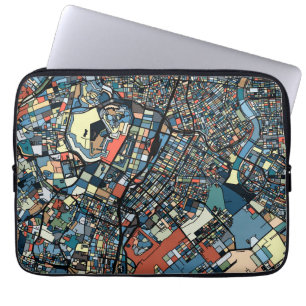 Bunte Tokyo-Karte Laptopschutzhülle