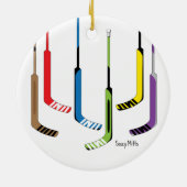 Bunte Tormann-Hockey-Stöcke Keramikornament (Hinten)