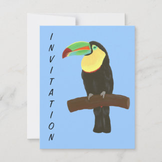 Bunte Toucan Bird Geburtstagsparty Einladungen