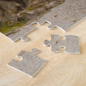 Bunte touristische Boote im See bluteten im Fall Puzzle (Seite)