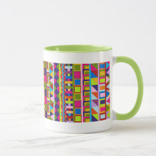 Bunte trendy Muster Tasse