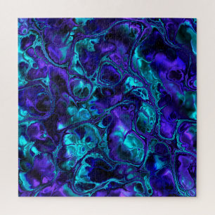 Bunte Trippy-Fraktal-Marmor Puzzle