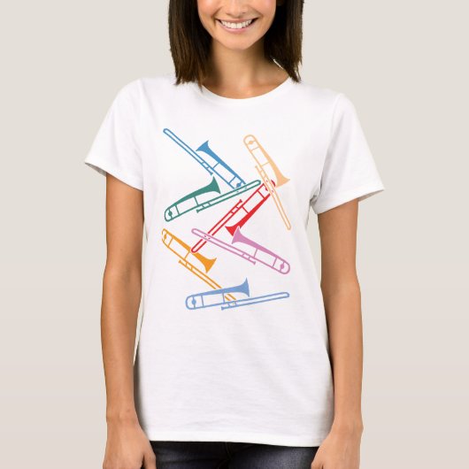 Bunte Trombones T-Shirt (Vorderseite)
