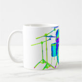 Bunte Trommel-Ausrüstung Kaffeetasse (Links)
