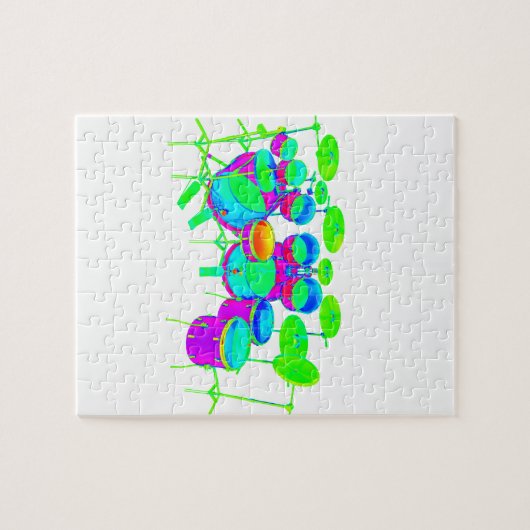 Bunte Trommel-Ausrüstung Puzzle (Horizontal)