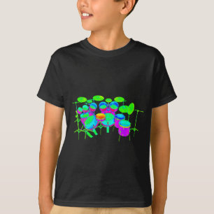 Bunte Trommel-Ausrüstung T-Shirt