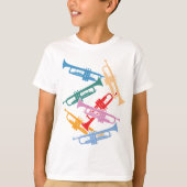 Bunte Trompeten T-Shirt (Vorderseite)