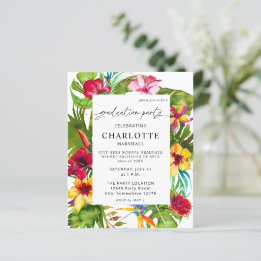 Bunte tropische Blumenstuhlpartei (Stehend Vorderseite)