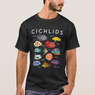 Bunte tropische Fischart von Buntbarschen Biologe T-Shirt