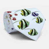 Bunte tropische Fische, die freie Krawatte (Gerollt)