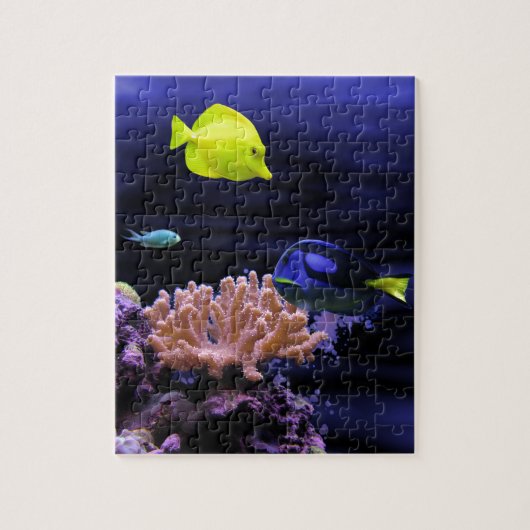 Bunte tropische Fische Puzzle (Vertikal)