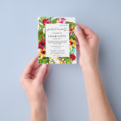 Bunte tropische Graduierungspartei für das Budget Flyer (Gruppe)