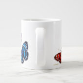 Bunte tropische Jumbo-Tasse (Rückseite)