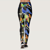 Bunte tropische wilde Vögel Leggings (Rückseite)