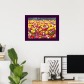 Bunte Tulpe-Blumen-Garten-Festival-Kunst-Drucke Poster (Heimbüro)