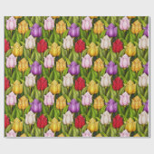 Bunte Tulpen Geschenkpapier (Flach)