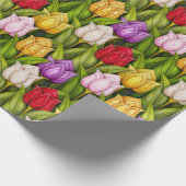 Bunte Tulpen Geschenkpapier (Ecke)