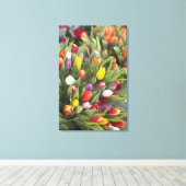 Bunte Tulpen Leinwanddruck (Insitu (Holzboden))