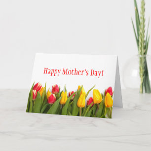 Bunte Tulpen Muttertagskarte Karte