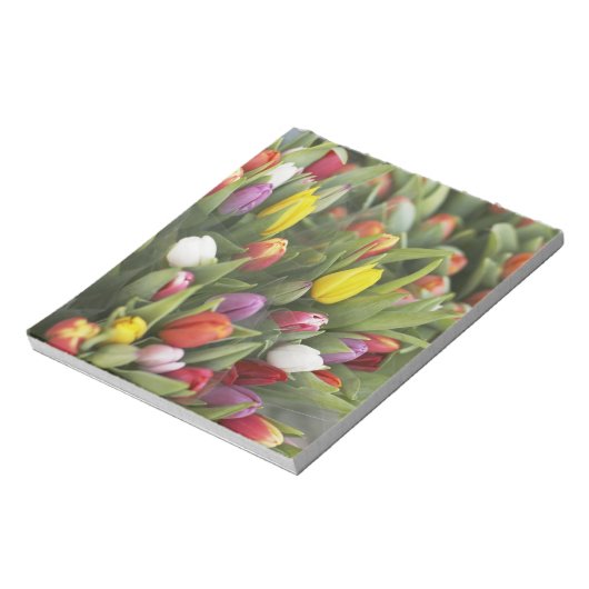 Bunte Tulpen Notizblock (Rotiert)