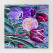 Bunte Tulpen-Puzzle Puzzle (Horizontal)