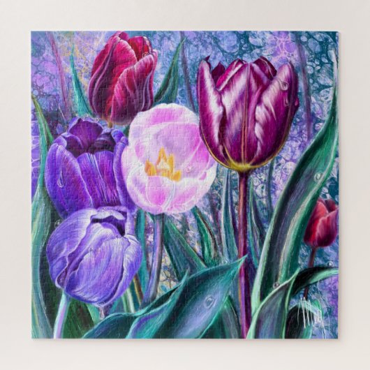 Bunte Tulpen-Puzzle Puzzle (Vertikal)