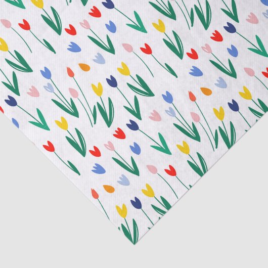 Bunte Tulpen  Seidenpapier (Ausschnitt)