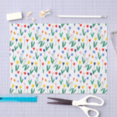 Bunte Tulpen  Seidenpapier (Handwerk)