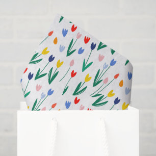 Bunte Tulpen Seidenpapier