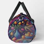 bunte Tulpen und frische Orangen Duffle Bag (Rechts)