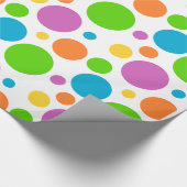 Bunte Tupfen Geschenkpapier (Ecke)