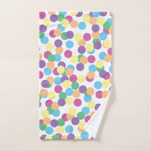 Bunte Tupfen Handtuch
