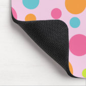 Bunte Tupfen Mousepad (Ecke)