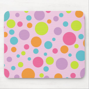 Bunte Tupfen Mousepad