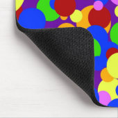 Bunte Tupfen Mousepad (Ecke)