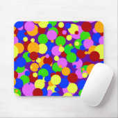 Bunte Tupfen Mousepad (Mit Mouse)