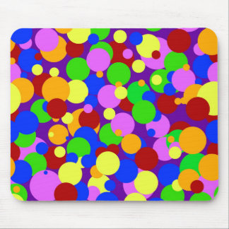 Bunte Tupfen Mousepad