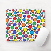 Bunte Tupfen Mousepad (Mit Mouse)