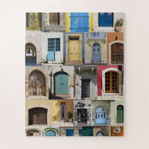 Bunte Türen von Zypern Puzzle