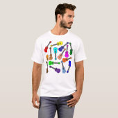 Bunte Ukulelen T-Shirt (Vorne ganz)